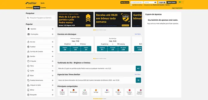 Home Apostas Esportivas Betfair