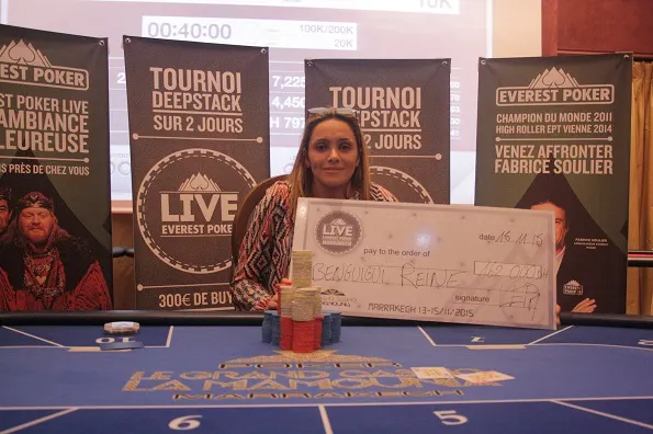 Everest Poker Live Marrakech : Le couronnement de Reine Benguigui 0001