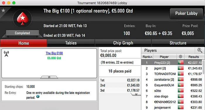 Prey223, 07ThePapi e jsgml no Pódio de Segunda 101