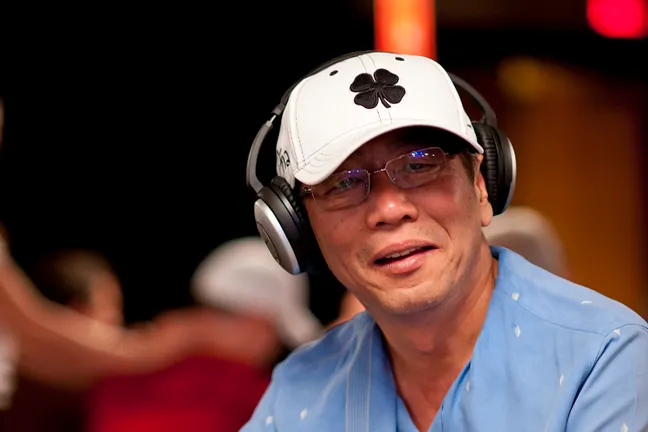Chau Giang third in chips