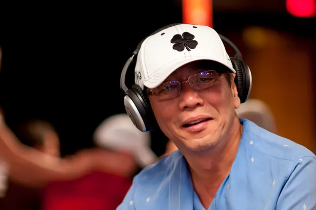 Chau Giang third in chips