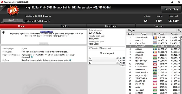 Lobby de poker do PokerStars