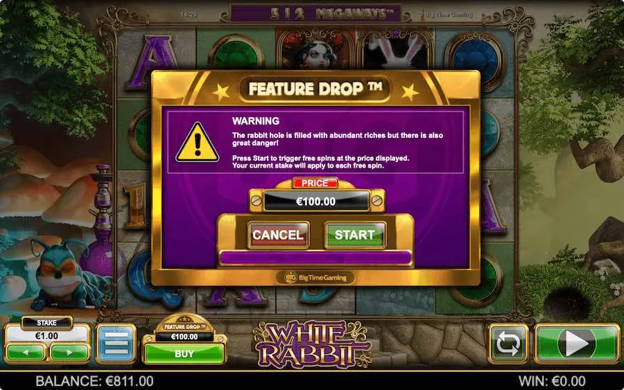 Example of a Megaways Bonus Buy Feature