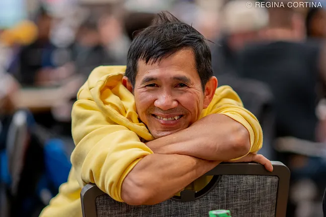 Day 2d chip leader San Kim