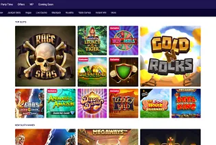 Try out top slots yourself at Party Casino game lobby