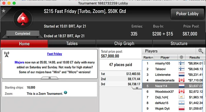 Mais Duas Mesas Finais para João Vieira na PokerStars.com 102