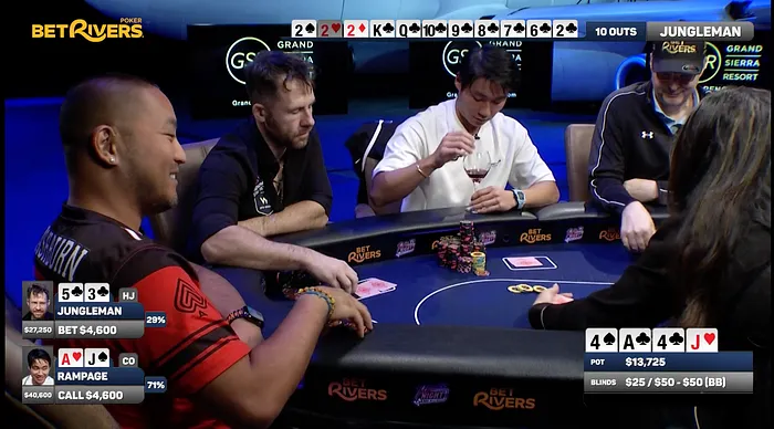 Dan "Jungleman" Cates Goes On Hellmuth's Home Game Rampage 103