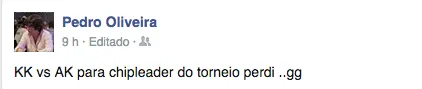 Pedro Oliveira Out da Bellagio Cup XI; Nathaniel Falber Lidera 101
