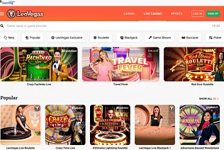 Leovegas Casino ON games