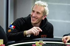 Adrian Mateos chip leader in the PokerStars European Poker Tour Prague €50,000 Super Hih Roller