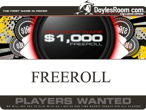 Freeroll $1,000 na Doyle Brunson Sábado 12 Abril 0001