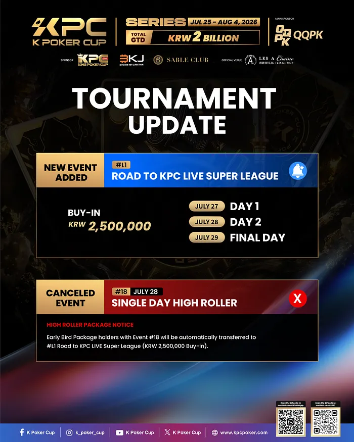 Tournament update kpc