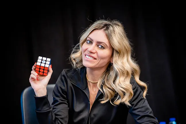 Hala Karam and her Rubik's Cube