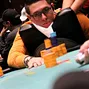 Mike Ortiz on Day 2 of the Event #8 at the 2014 Borgata Winter Poker Open