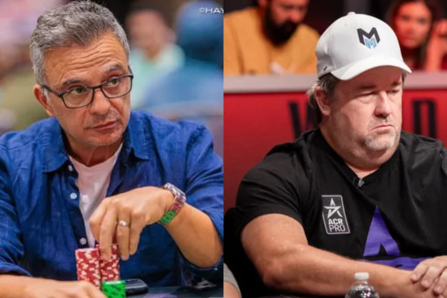 Joe Hachem and Chris Moneymaker