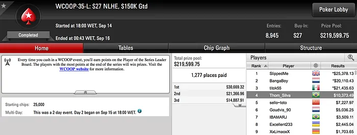 Guicosta94 Crava WCOOP #34-L (.922) & Muito Mais 104