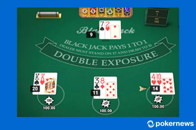 Double Exposure Blackjack Rules