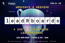 Play in Run It Once Poker Weekend and Weekday leadrboards