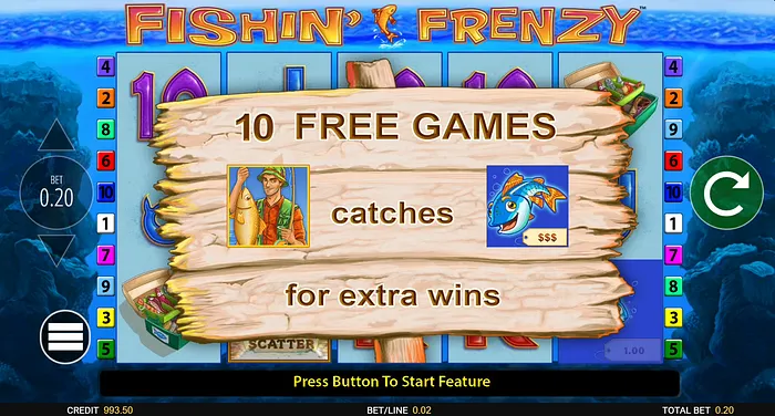 Fishin' Frenzy Slot bonus feature
