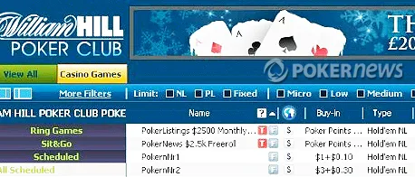 William Hill Poker : Freeroll PokerNews à 2.500$ dimanche à 18h35 101