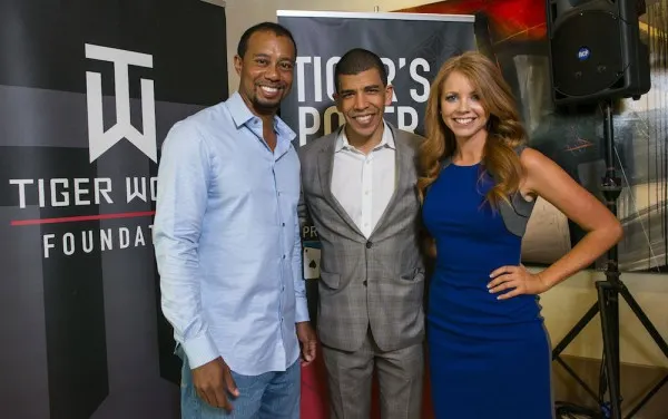 Tiger Woods, Adam Pliska, & Lynn Gilmartin