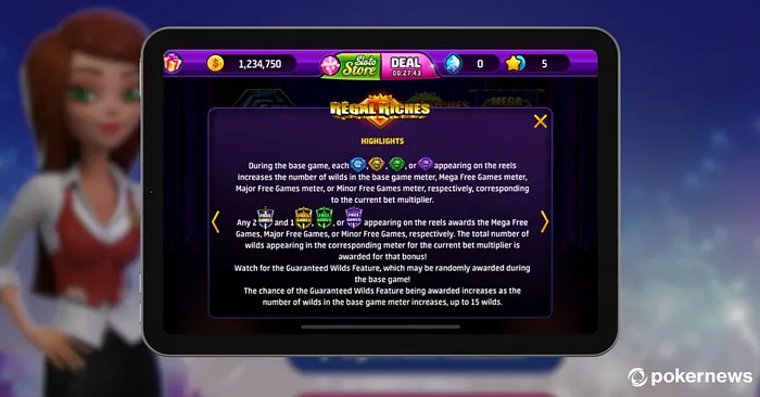 Regal Riches Bonus Features