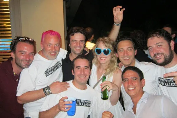 La fête de célébration du bracelet en 2011 avec Nico Levi et Guillaume Darcourt / DR
