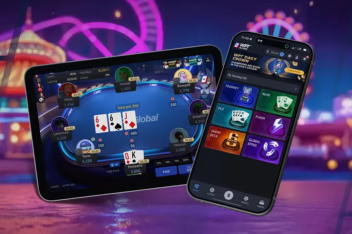 WPT Global no celular ou tablet