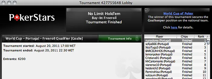 PokerStars World Cup of Poker - Temos Equipa! 101