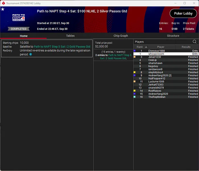 Path to NAPT Step 4 Satellite