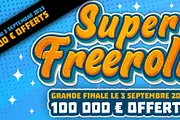 Le Super Freeroll de Winamax Revient  avec une Dotation de 100 000 €
