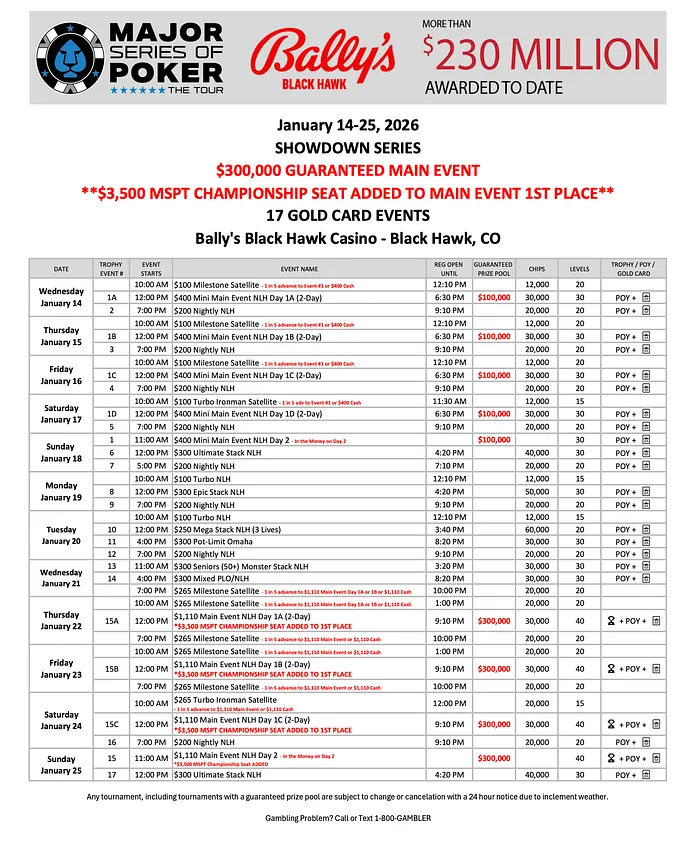 Kyna England headed to Colorado for This Weekend’s MSPT Main Event at Bally's 101