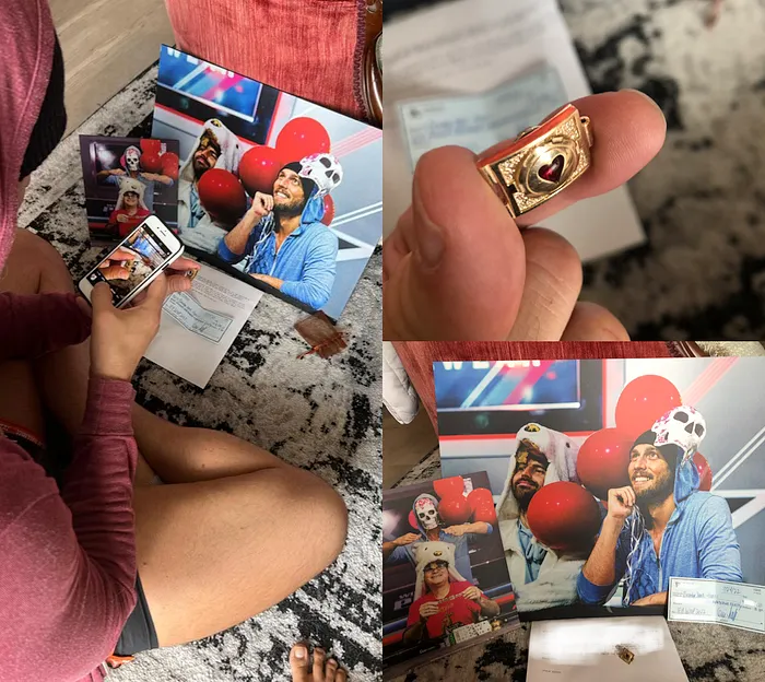 Albini gifted his backers with personalized letters and pieces of his 2022 bracelet.