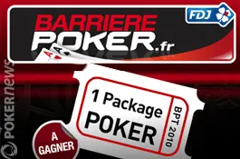 Le site BarrièrePoker.fr organise un jeu concours pour faire gagner notamment un package pour le tournoi live Barrière Poker Tou