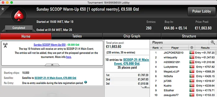 Domingo Gordo para JACPOKER2010, obisgas e Hustler-Odin 101