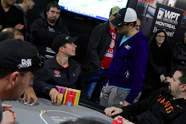 Jeff Gross talking with Antonio Esfandiari