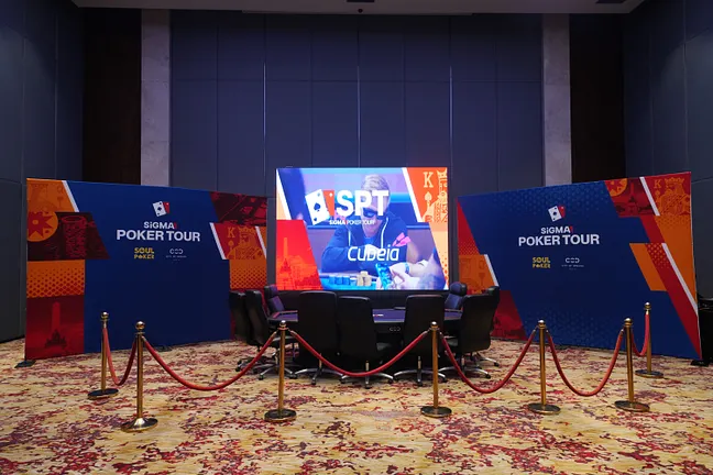 SiGMA Poker Tour Manila Final Table Area