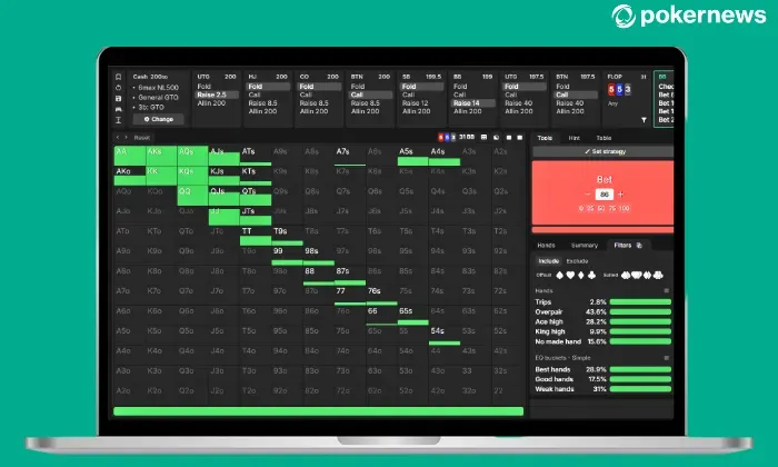 GTO Wizard Range Builder tool