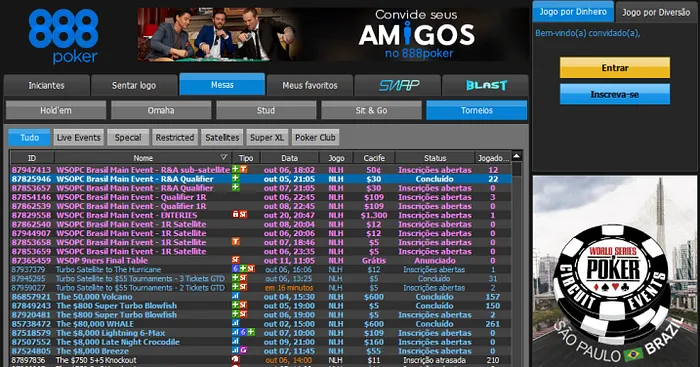 Crave Sua Entrada no Main Event WSOPC Brasil no 888poker 101