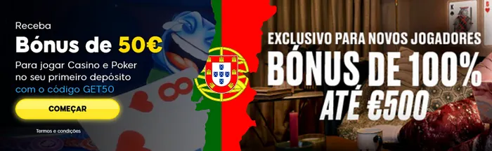 Bónus poker online Portugal