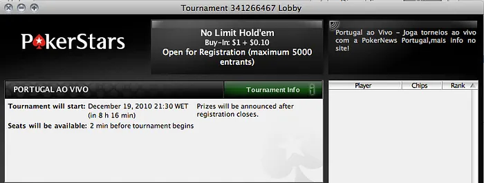 Portugal ao Vivo na PokerStars às 21:30 102