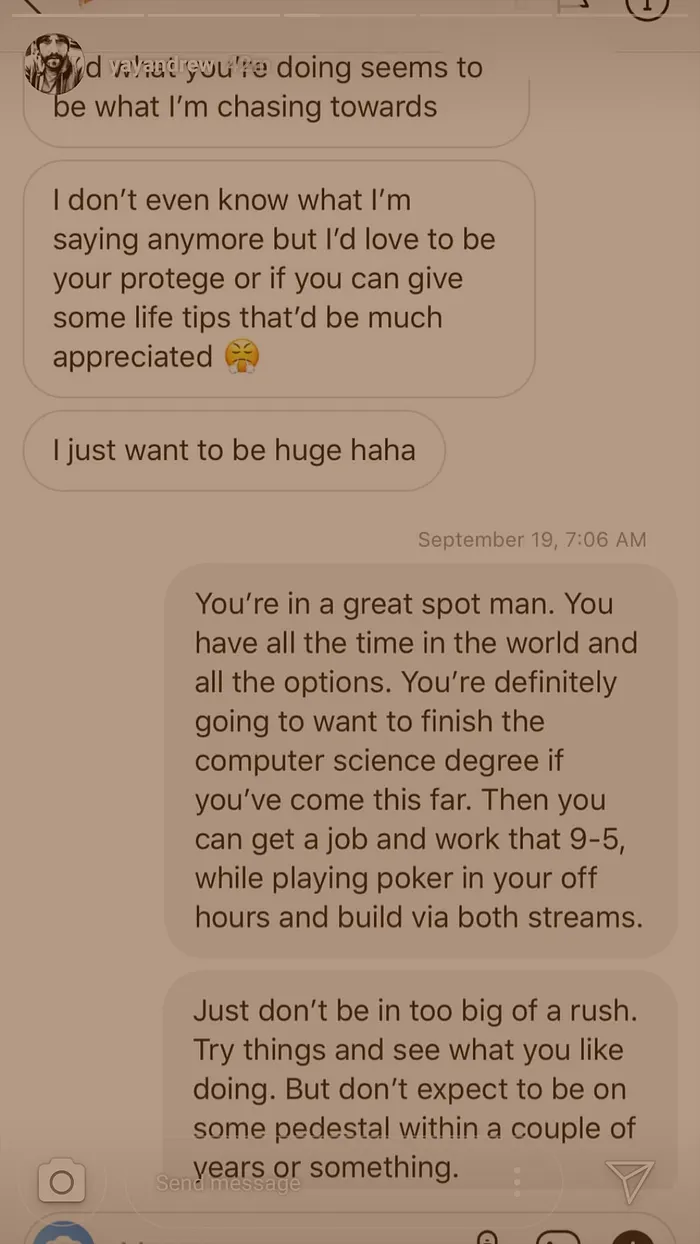 Andrew Neeme Inspires Fan to "Awesome Job" 102