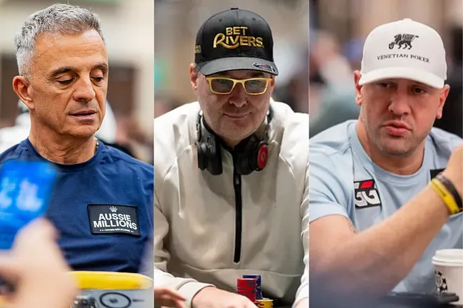Joe Hachem, Phil Hellmuth, & Michael Mizrachi