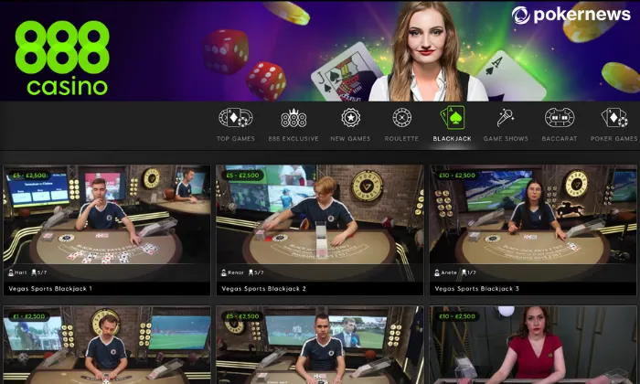 Play Live Dealer Blackjack at 888casino