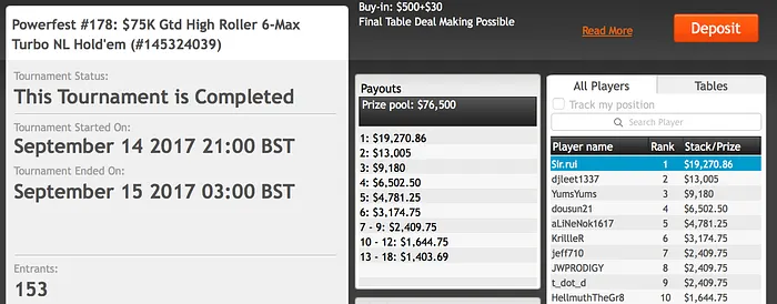 RuiNF Destrói Powerfest e Ganha .358 101