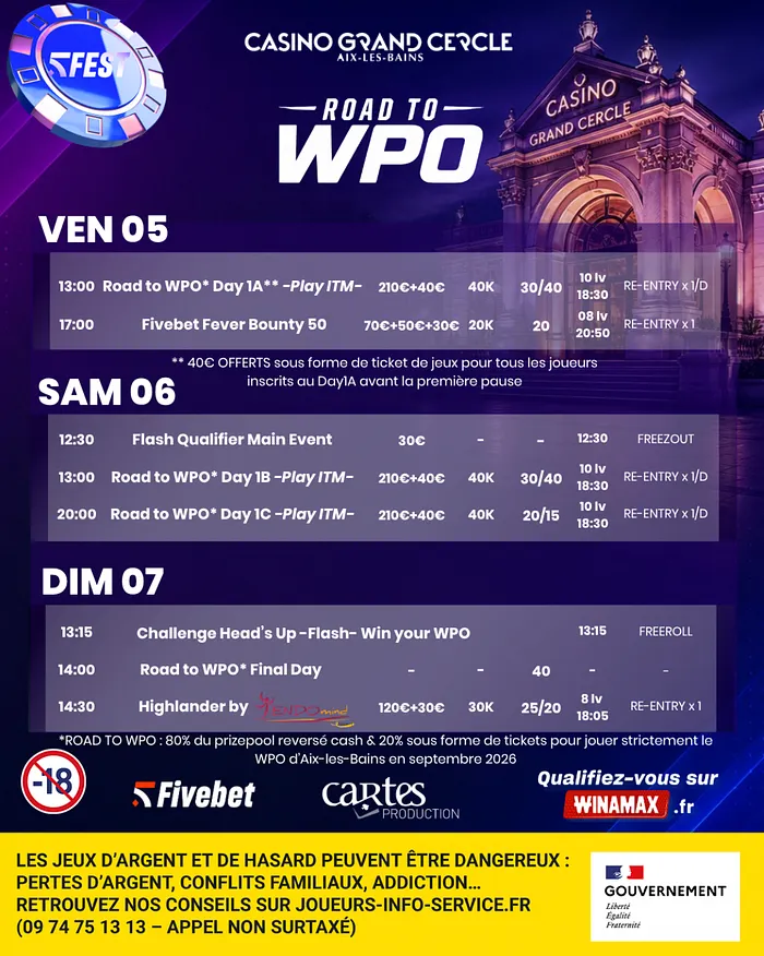 Road to WPO Fivebet