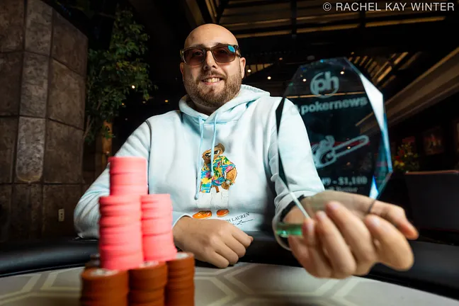 Edward Jackson-Spivack Wins Ev #19 $1,100 Omaha 8 or Better CMSOP