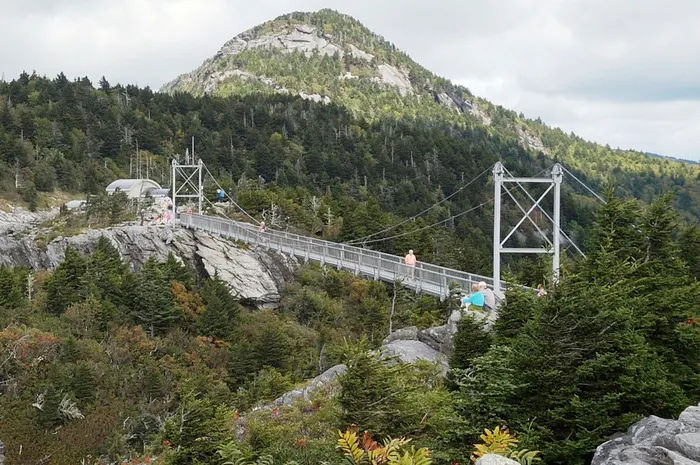 The Swinging Bridge at Grandfather Mountain