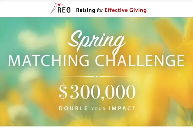 REG Charity Spring Matching Challenge