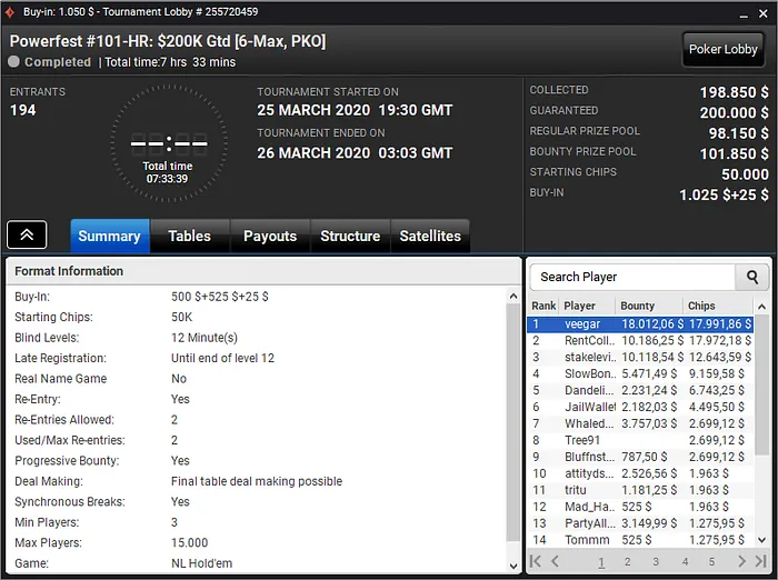 powerfest partypoker
